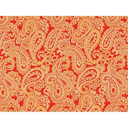 NAS Pack of 1 - Red/Gold Paisley 30x22 x 417& Half Ream Gift Wrap (Foil) for Party, Kids& Birthday, Wedding & Occasion - Mult