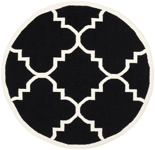 Safavieh Dhurries DHU633A 2&6x22 x 12&0x22 Runner Black, Ivory Area Rug