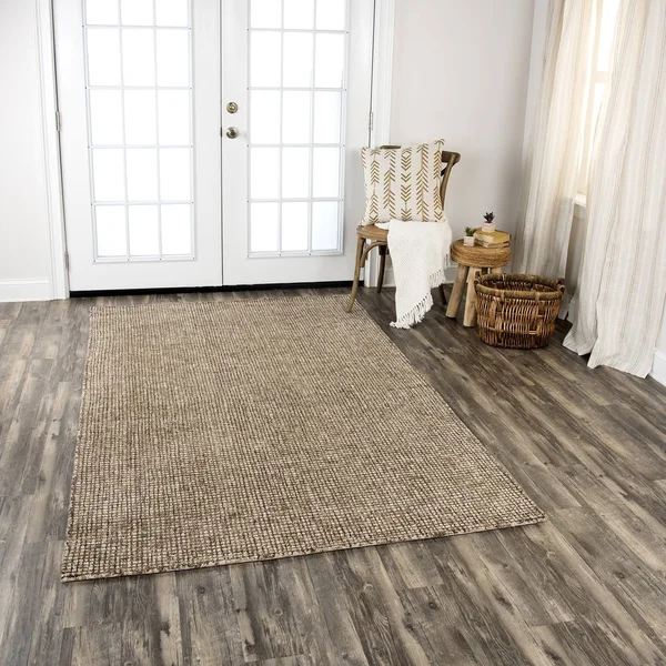 Alora Decor Storm Brown 5& x 8& Hand-Tufted Rug- ST1004