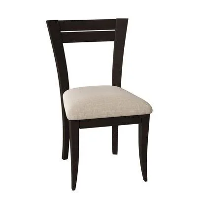 Tylor Ladder Back Side Chair Corrigan Studio Frame Color: Rockport, Upholstery Color: Linen