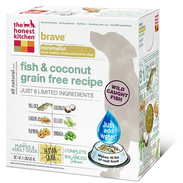 The Honest Kitchen Limited Ingredient Grain Free Fish Recipe Dehydrated Dog Food, 4 lbs