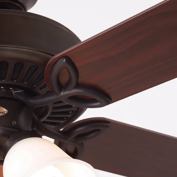 Emerson Builder Plus 50x22 Ceiling Fan with Light Kit - Oil Rubbed Bronze - Dark Cherry/Medium Oak Blades