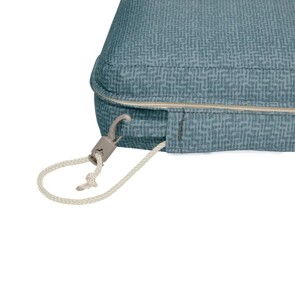 Duck Covers Weekend Water-Resistant Outdoor Dining Seat CUSHION, 21 x 21 x 3 inch, Cedarwood