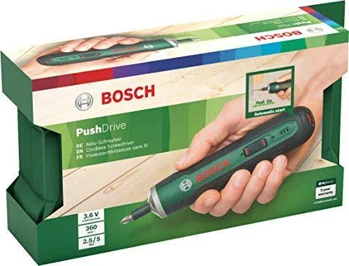 Bosch 06039C6070 PushDrive Cordless Screwdriver - 3.8 cm*18.2 cm*3.8 cm
