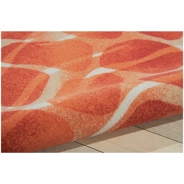 Nourison Coastal Area Rug - Orange, 7&9x22 x 10&10x22