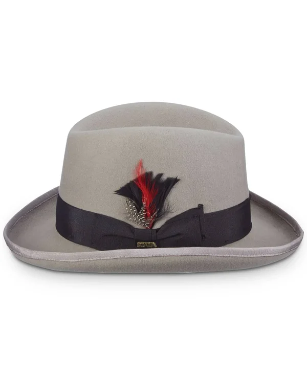 Scala Classico Men's Wool Felt Homburg Hat