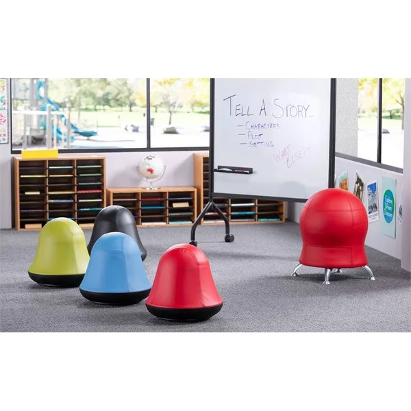 Safco Runtz Swivel Ball Chair, Green