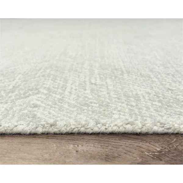 Alora Decor Trace 7&6x22 x 9&6x22 Geometric Gray/Ivory Power-Loomed Area Rug
