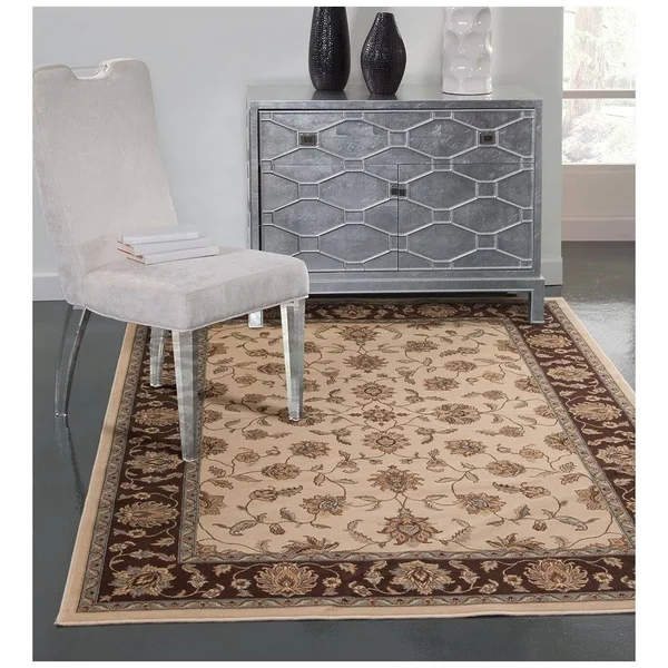 Abacasa Sonoma Eden Cream/Chocolate Area Rug