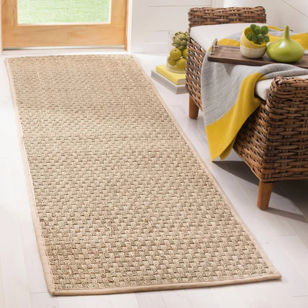 Safavieh Natural Fiber NF114K Natural/Dark Brown 3& x 5& Area Rug