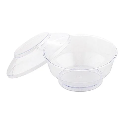 Deli Cup with Lid, Deli Container and Lid, Retail Cup - Clear - 4 Ounce - Plastic - Disposable - 100ct Box - Restaurantware