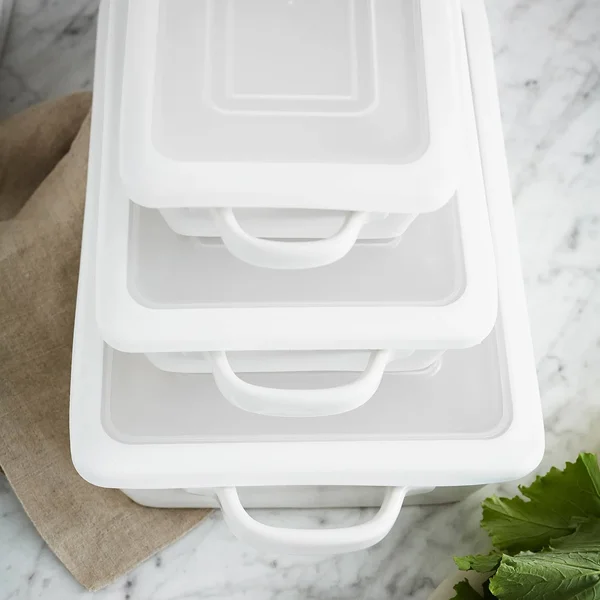 Sur La Table La Marque 84 Stoneware 3-Piece Baker Set with Lids