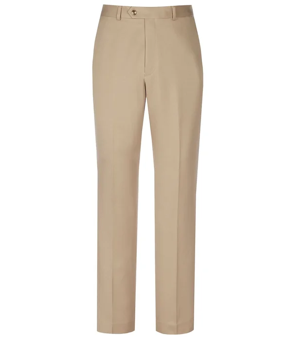 Roundtree Yorke TravelSmart Non-Iron Flat-Front Ultimate Comfort Microfiber Dress Pants, Mens, 40 29, Light Khaki - Dillard&s Ex