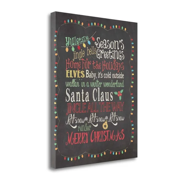 Tangletown Fine Art Seasons Greetings by Jo Moulton - Giclee Print on Gallery Wrap Canvas, 23x22 x 28