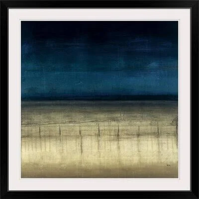 Frytown &Blue Dream& by Painting Print Wrought Studio Size: 28x22 H x 28x22 W x 1x22 D, Format: Black Framed