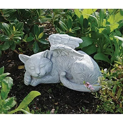 Design Toscano QL6080 Cat Angel Pet Memorial Grave Marker Tribute Statue - One size, Full Color