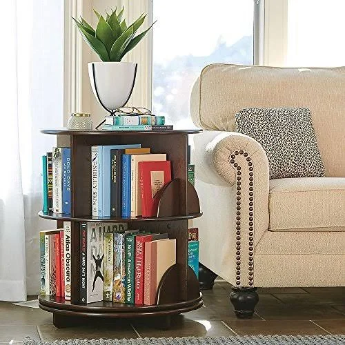 Hammacher Schlemmer The Reader's Rotating End Table