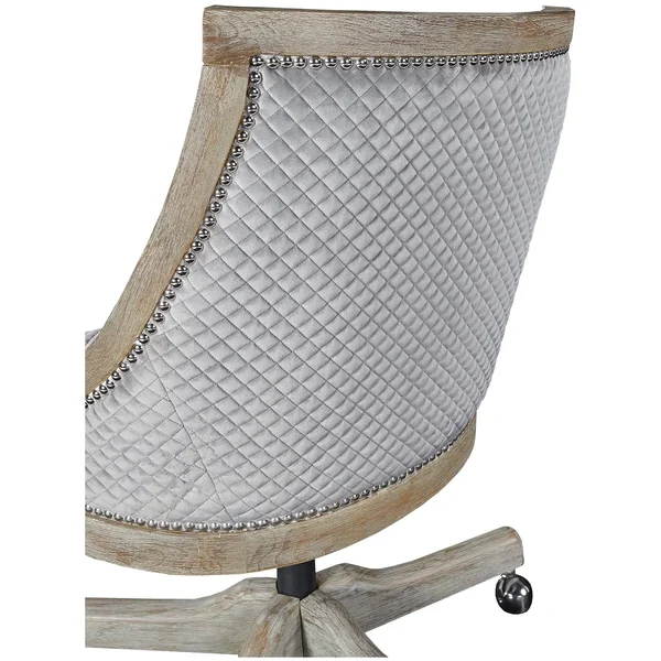 Linon Mimi Quilted Office Chair - Gray