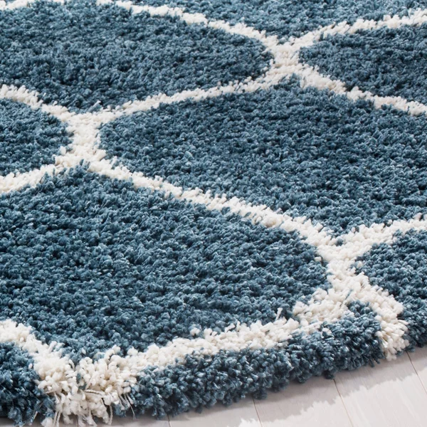 Safavieh Hudson Shag SGH280L Slate Blue/Ivory 3& x 5& Area Rug