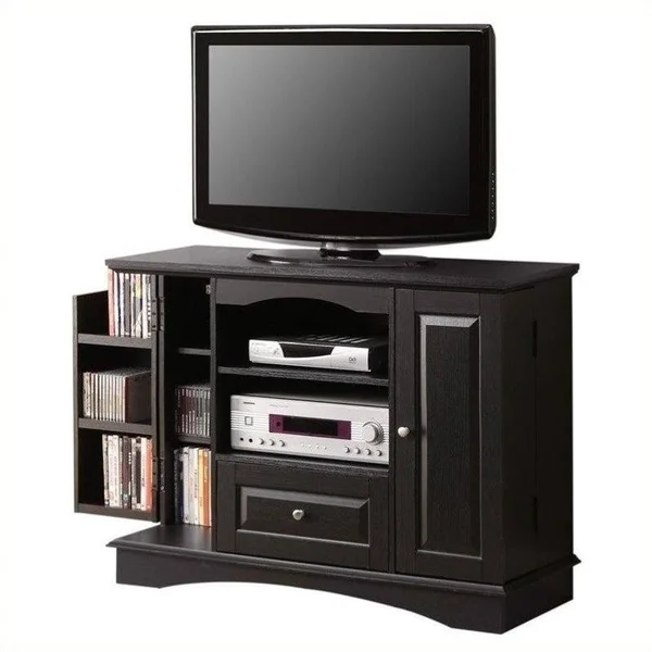 Pemberly Row 42x22 Bedroom in Black with Media Storage, Black