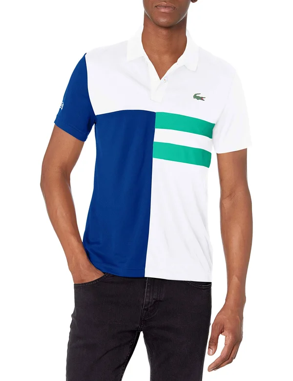 Lacoste Men's Sport Short Sleeve Colorblock Ultra Dry Polo Shirt