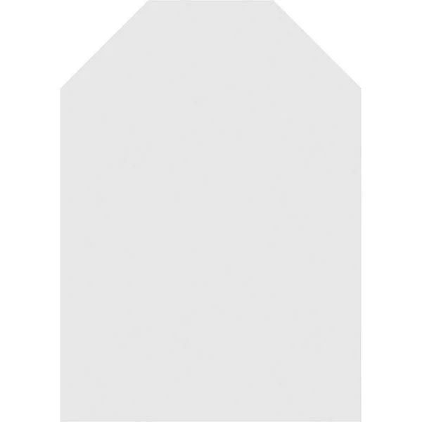 Ekena Millwork GVPOT40X2201SN 40x22W x 22x22H Octagonal Top Surface Mount PVC Gable Vent: Non-Functional, w/ 3-1/2x22W x 1x22P S