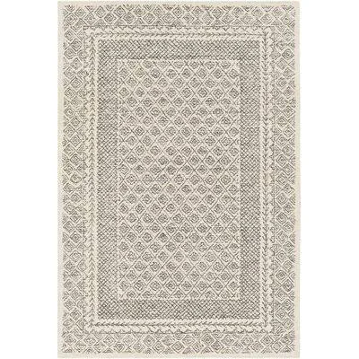 Wilsonville Handmade Tufted Wool Gray/Cream Area Rug Bungalow Rose Rug Size: Rectangle 5& x 7&6x22