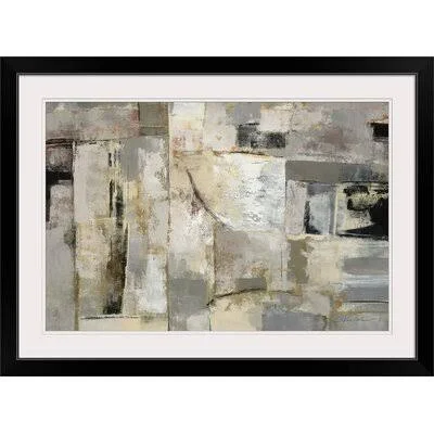 &Walking Down The Street& by Aniessa Painting Print Winston Porter Format: Black Frame, Size: 28x22 H x 38x22 W x 1x22 D