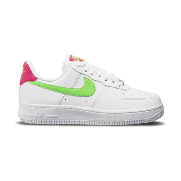 Nike - Women's Air Force 1 Low &07 (White, Laser Crimson, Green Strike)