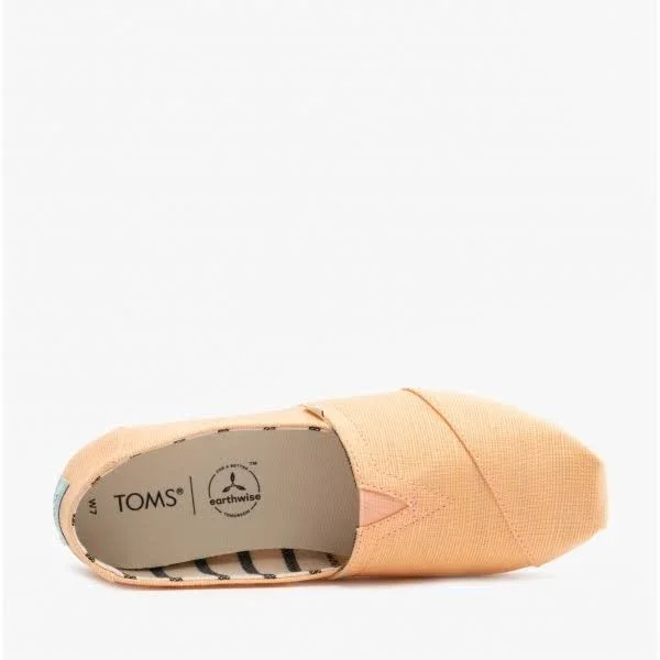 Toms Alpargata Light Orange Womens Espadrilles Slipons Shoes - 8 UK