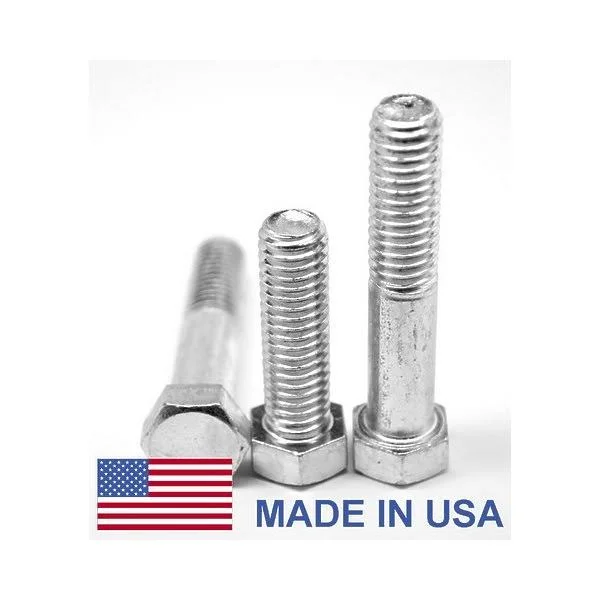 Asmc Industrial 1in. -14 x 5.5 in. - PT UNS Threaded Grade 8 Hex Cap Screw - USA Alloy Steel - Yellow Zinc Plated - 25 Piece 0