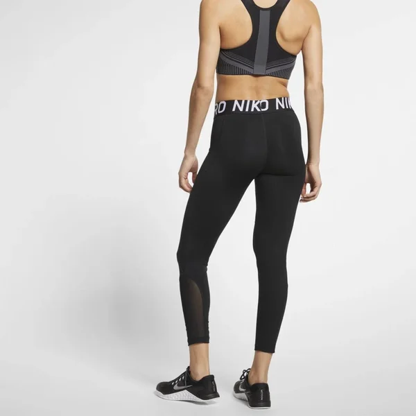 Nike Pro 7/8 Tights - Women's M Black, White