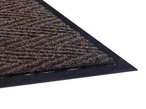 Guardian Golden Series Chevron Indoor Wiper Floor Mat, Vinyl/Polypropylene, 3&x10&, Charcoal