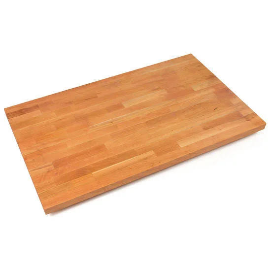 John Boos 1-3/4x22 Thick American Cherry Blended Butcher Block Island Countertop 60x22 W x 30x22 D - Oil Finish