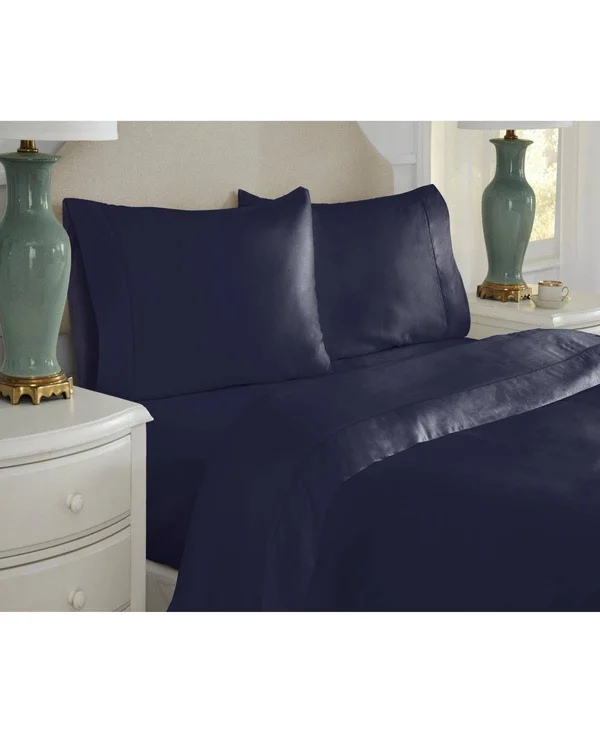 Pointehaven 525 Thread Count California King Sheet Set - Ivory Pearl
