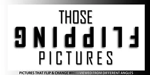 Those Flipping Pictures Unicorns Framed Wall Art-Lenticular Technology Causes The Artwork to Flip-Multiple Pictures in ONE-Holog