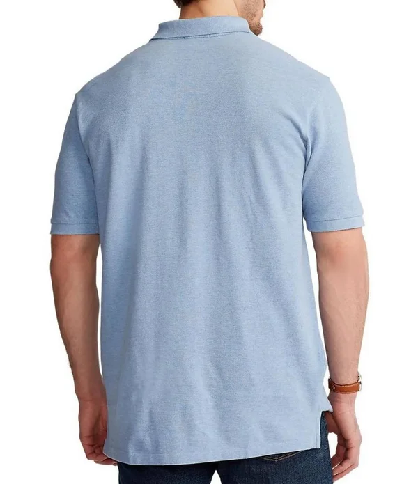 Polo Ralph Lauren Big Tall Classic-Fit Short-Sleeve Cotton Mesh Polo Shirt - Mens, LT, Highland Rose Heather