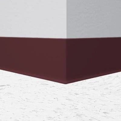 Tarkett - Johnsonite 4x22 Burgundy 85 Duracove Traditional Rubber Wall Base 4x22 x 120& Roll, Cove (with Toe)