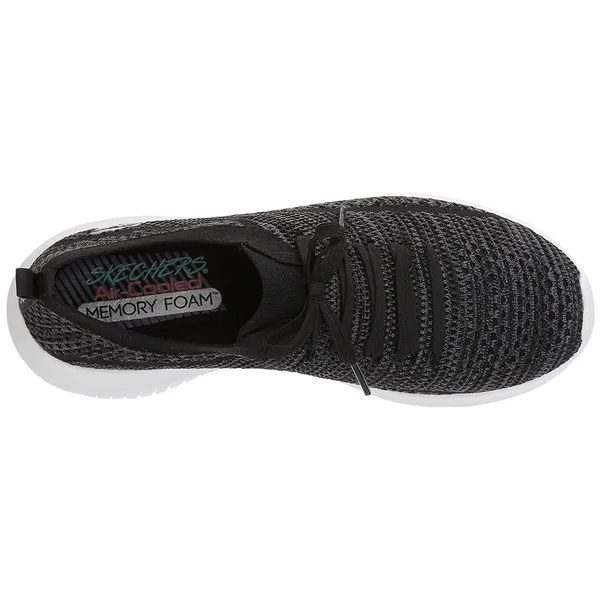 Skechers Ultra Flex - Statements (Black/Grey) Women's Shoes