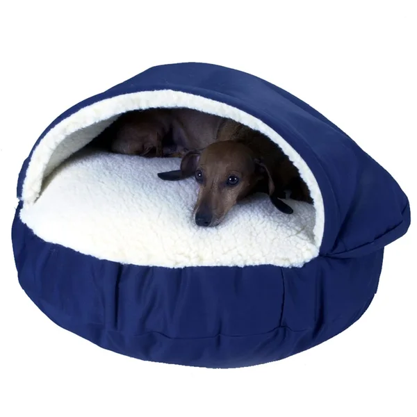 Snoozer Orthopedic Cozy Cave Pet Bed - Navy - Small