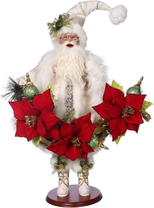 Mark Roberts Poinsettia Santa