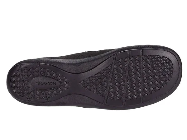 Women's Aravon Lia Slip-On Sneaker, Size 8.5 D - Black