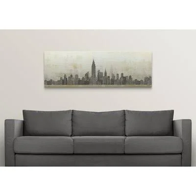 &Empire Skyline& by Avery Tillmon Graphic Art on Wrapped Canvas Great Big Canvas Size: 20x22 H x 60x22 W x 1.5x22 D