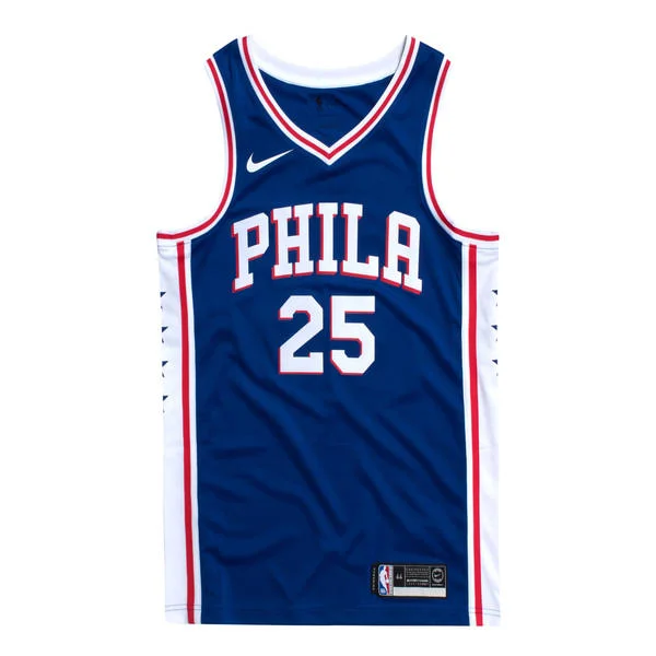 Nike Ben Simmons Philadelphia 76ers Blue Swingman Jersey - Icon Edition