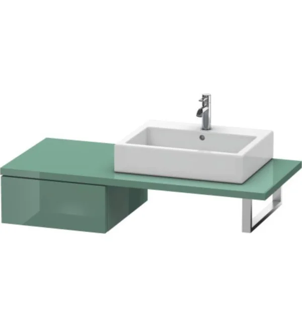 Duravit DL674607373 Delos 19 5/8x22 Wall Mount Single Bathroom Low Cabinet with One Drawer for Console - Ticino Cherry Tree (dec