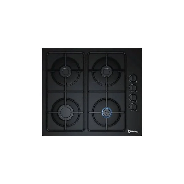 GAS Hob Balay 3ETG464MB (60 cm) Black Crystal (4 Stoves)