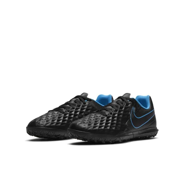 Nike Kids& Tiempo Legend 8 Club Turf Soccer Cleats - Black