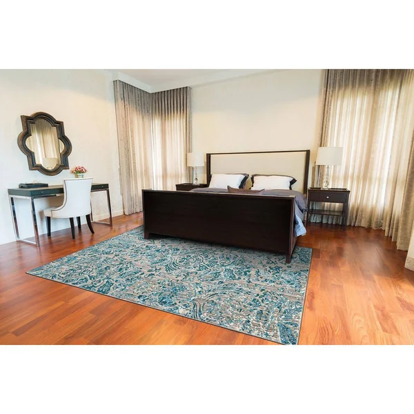 Feizy Keats 3475F Aqua 6&7x22 x 9&6x22 Area Rug