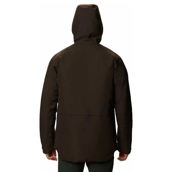Mountain Hardwear Men's Summit Shadow Hooded Down Jacket - M - Brown