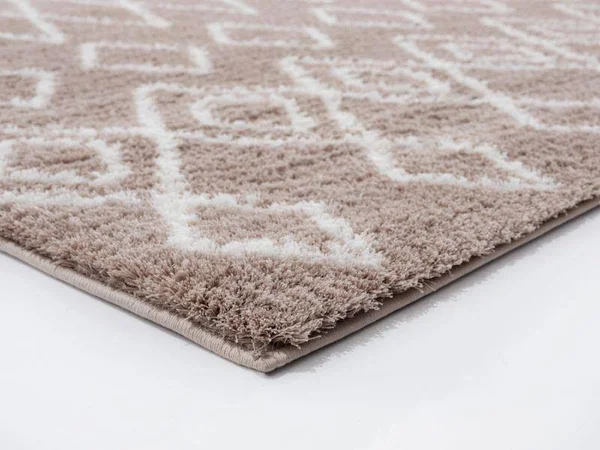 23x22 x 36x22 Beige Microfiber Polyester Accent Rug